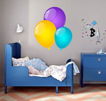 Load image into Gallery viewer, Colored Balloon Wall Decal, Colored Balloon Wall sticker, Colored Balloon wall decor