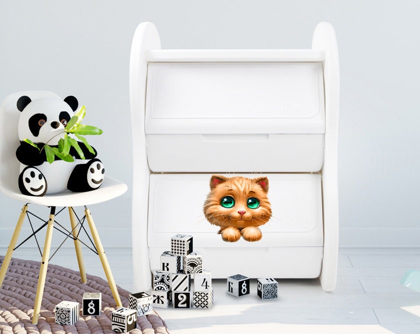 Kitty Wall Decal, Kitty Wall sticker, Kitty wall decor