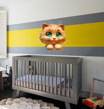 Load image into Gallery viewer, Kitty Wall Decal, Kitty Wall sticker, Kitty wall decor