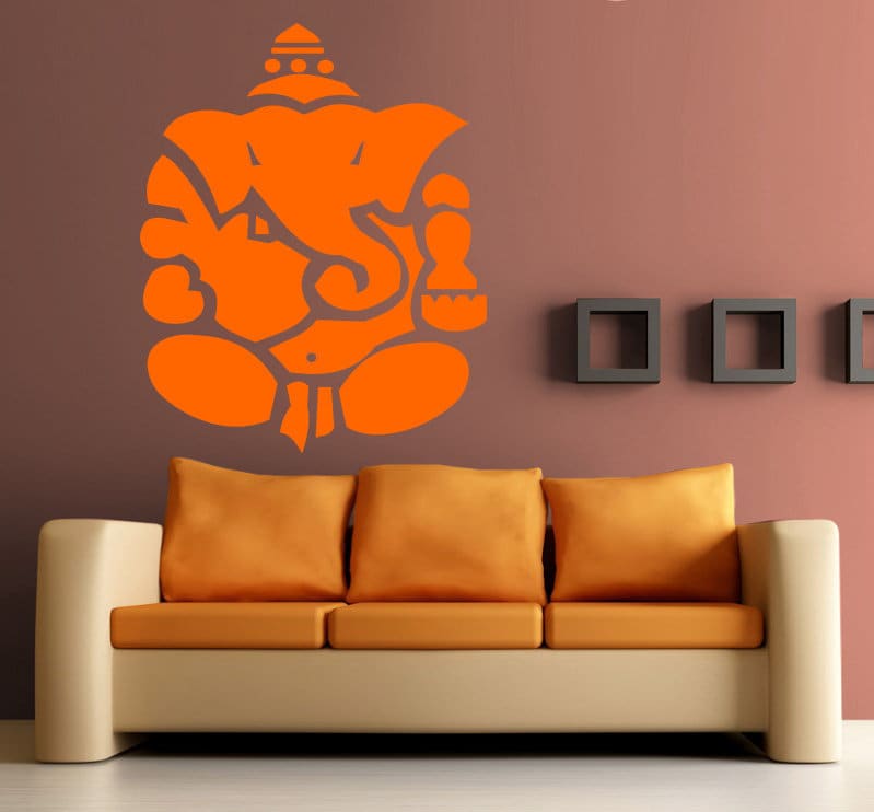 Lord Ganesha Wall Decal, Lord Ganesha Wall sticker, Lord Ganesha wall decor