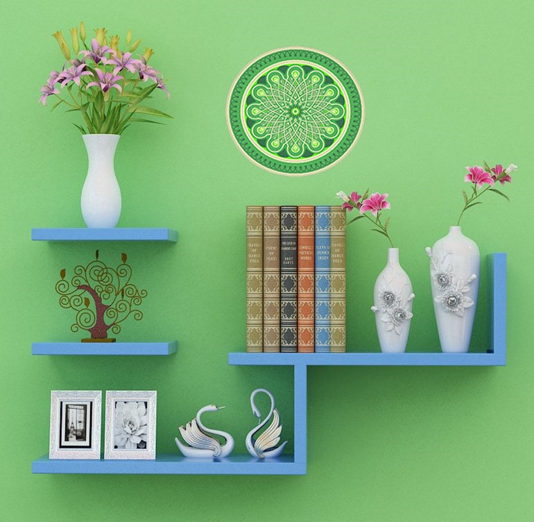 Green Mandala Wall Decal, Green Mandala Wall sticker, Green Mandala wall decor