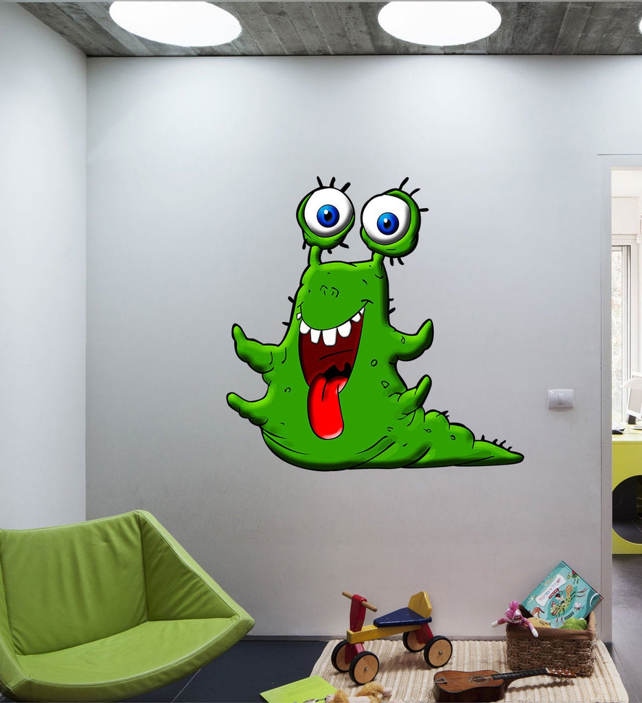 Funny Monster Wall Decal, Funny Monster Wall sticker, Funny Monster wall decor
