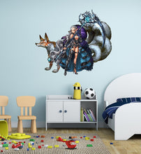 Load image into Gallery viewer, Fantasy Anime Girl Decal, Fantasy Anime Girl Sticker, Fantasy Anime Girl Wall Decor
