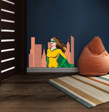 Load image into Gallery viewer, Super Girl Wall Decal, Super Girl Wall sticker, Super Girl wall decor