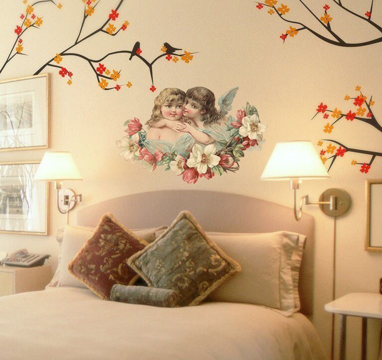Vintage Angels Decal, Vintage Angels Sticker, Vintage Angels Wall Decor