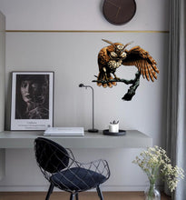 Load image into Gallery viewer, Fantasy Owl Decal, Fantasy Owl Sticker, Fantasy Owl Wall Decal