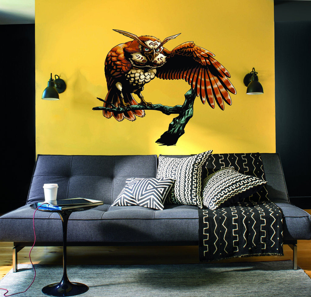 Fantasy Owl Decal, Fantasy Owl Sticker, Fantasy Owl Wall Decal