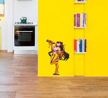 Load image into Gallery viewer, Anime Girl Drinking Wine Decal, Anime Sticker, Anime Wall Decor