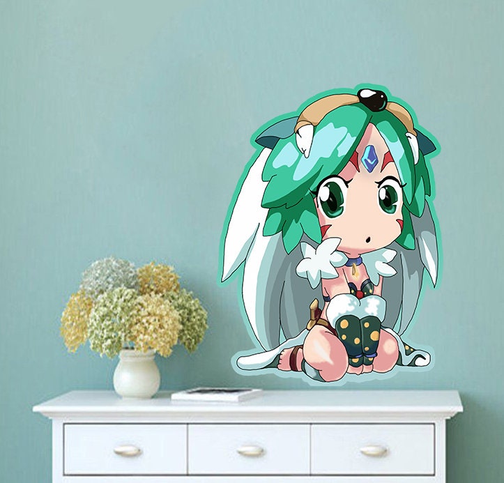 Anime Baby Girl Decal, Anime Baby Girl Sticker, Anime Baby Girl Wall Decor