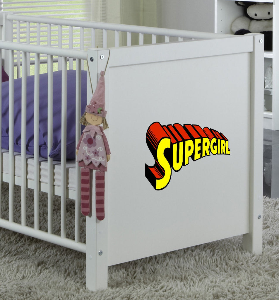 Supergirl Decal, Supergirl Sticker, Supergirl Wall Decor