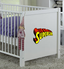 Load image into Gallery viewer, Supergirl Decal, Supergirl Sticker, Supergirl Wall Decor