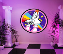 Load image into Gallery viewer, Spaceship Sticker, Spaceship Decal, Spaceship Nursery Decal, Decor