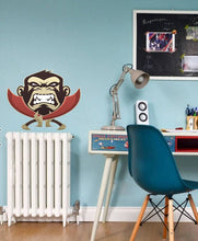 Load image into Gallery viewer, Fighting Monkey Wall Decal, Fighting Monkey Sticker, Monkey Wall Decor