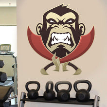 Load image into Gallery viewer, Fighting Monkey Wall Decal, Fighting Monkey Sticker, Monkey Wall Decor