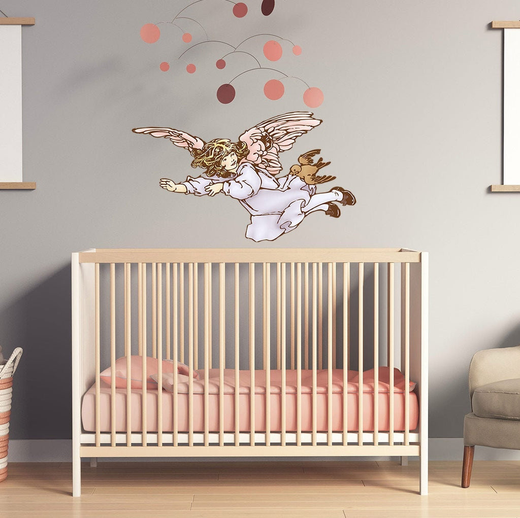 Baby Angel Decal, Baby Angel Sticker, Spiritual Decor, Church Decor
