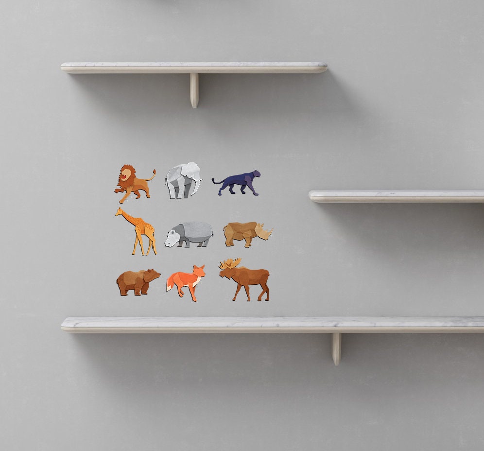 Animals for Nursery Decal, Animals for Nursery Sticker, Animals for Nursery Wall Decor