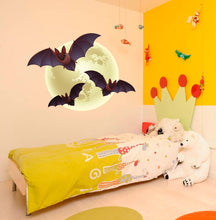 Load image into Gallery viewer, Moon and Bats Decal, Moon and Bats Sticker, Moon and Bats Wall Decor