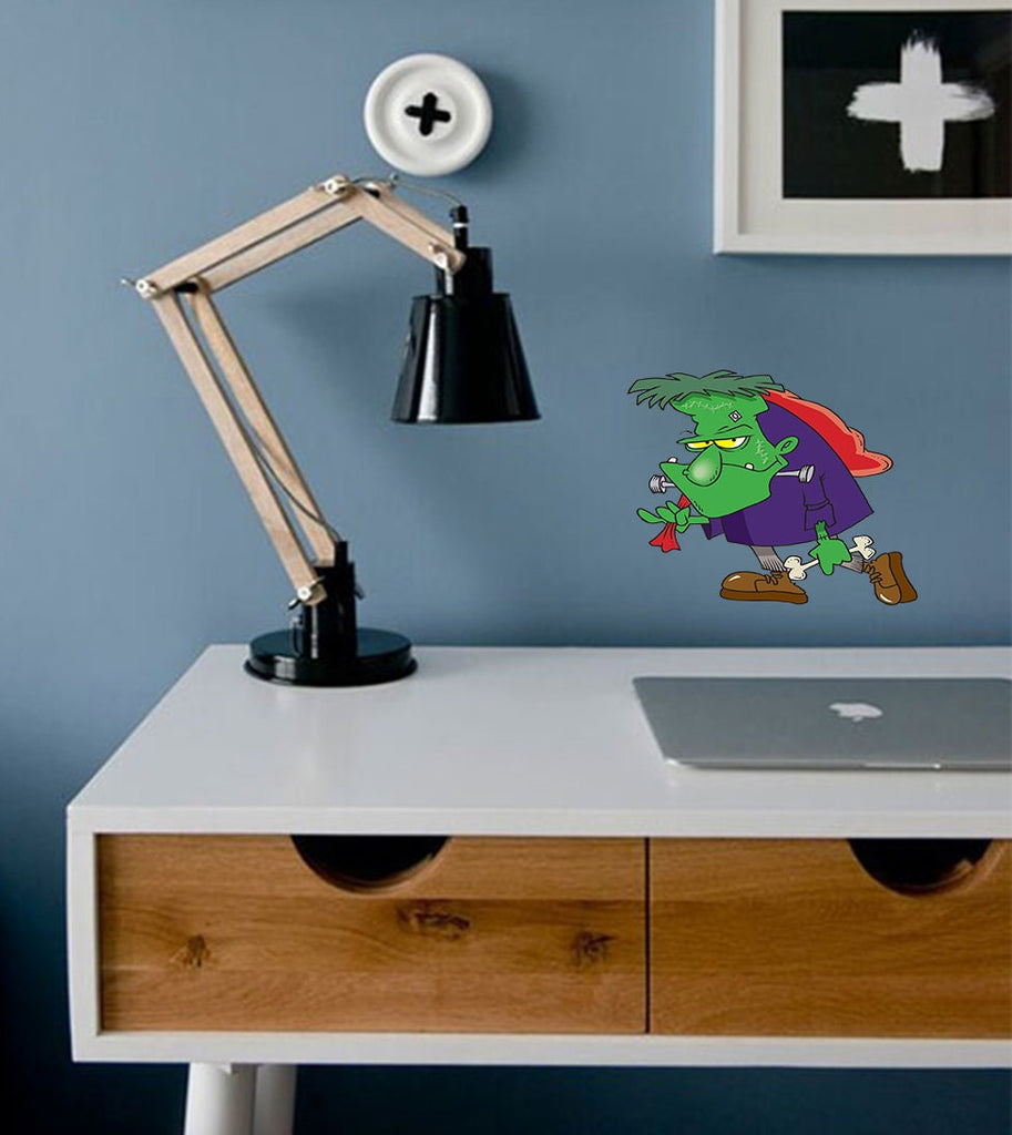 Cartoon Frankenstein Decal, Cartoon Frankenstein Sticker, Cartoon Frankenstein Wall Decor