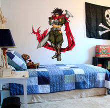 Load image into Gallery viewer, Anime Warrior Decal, Anime Warrior Sticker, Anime Warrior Wall Decor, Anime Warrior Decor