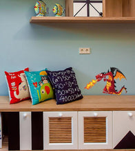 Load image into Gallery viewer, Firing Baby Dragon decal, Firing Baby Dragon Sticker, nursery Firing Baby Dragon