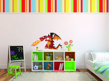 Load image into Gallery viewer, Firing Baby Dragon decal, Firing Baby Dragon Sticker, nursery Firing Baby Dragon