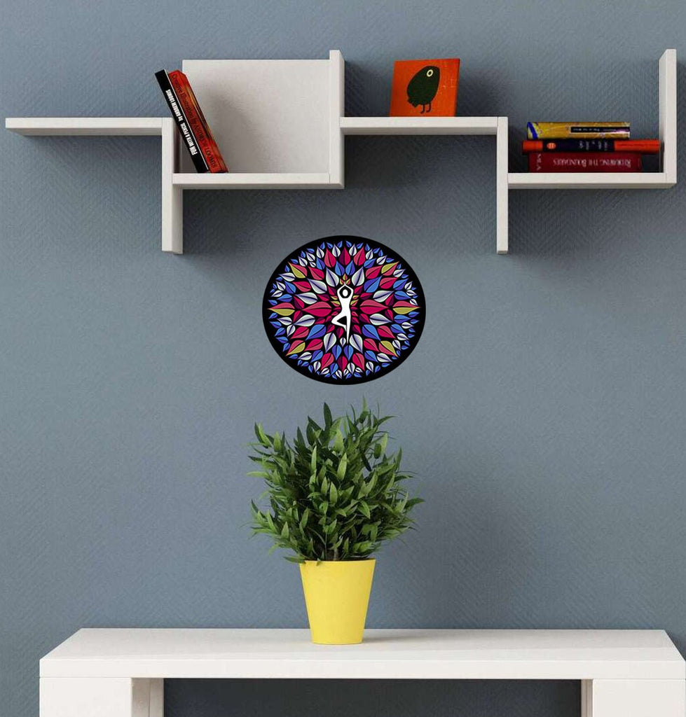 Yoga Mandala Sticker, Yoga Mandala Decal, Yoga Mandala Wall Art