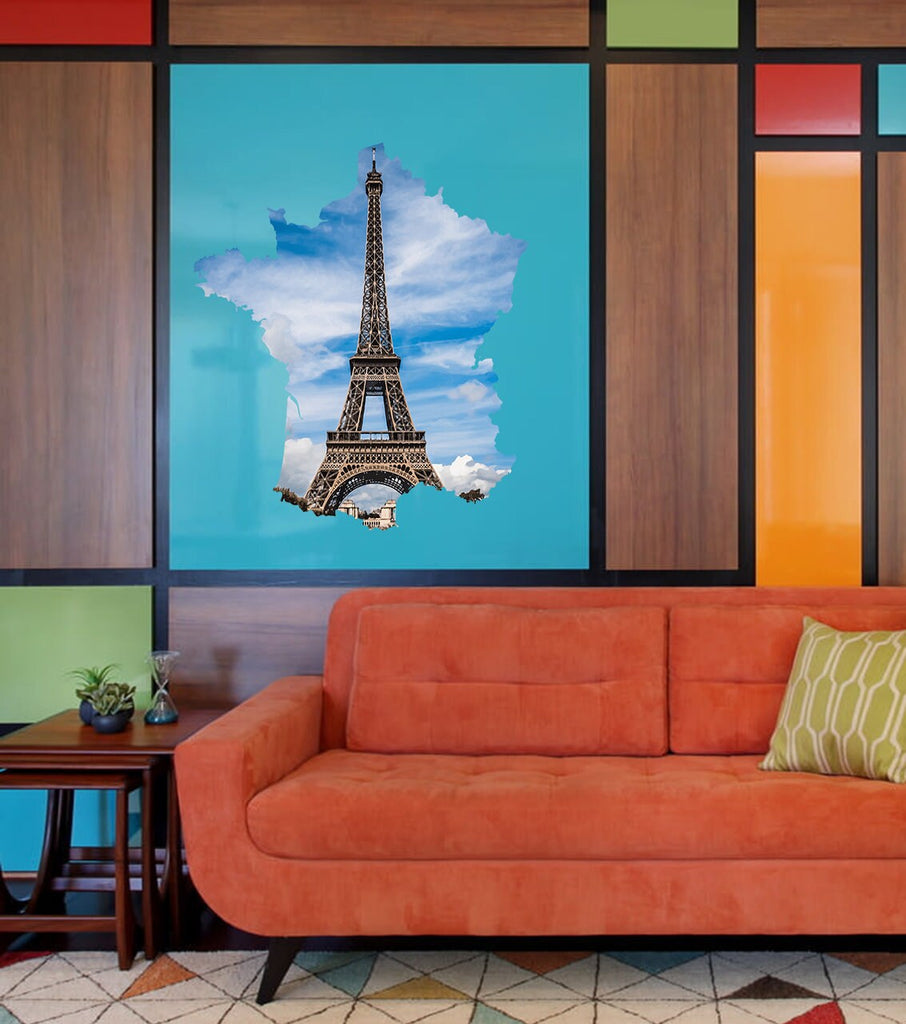 Paris Eiffel Tower Wall Decal, Paris Eiffel Tower Wall sticker, Paris Eiffel Tower wall decor