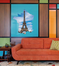 Load image into Gallery viewer, Paris Eiffel Tower Wall Decal, Paris Eiffel Tower Wall sticker, Paris Eiffel Tower wall decor
