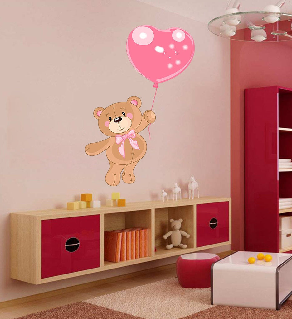 Teddy Bear Balloon Wall Decal, Teddy Bear Balloon Wall sticker, Teddy Bear Balloon wall decor