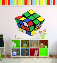 Load image into Gallery viewer, Rubik's Cube Wall Decal, Rubik's Cube Wall sticker, Rubik's Cube wall decor