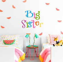Load image into Gallery viewer, Big Sister Wall Decal, Big Sister Wall sticker, Big Sister wall decor