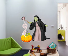 Load image into Gallery viewer, Halloween Witch Decal, Witch Sticker, Halloween Decor