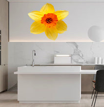 Load image into Gallery viewer, Yellow Orchid Flower Wall Decal, Yellow Orchid Flower Wall sticker, Yellow Orchid Flower wall decor