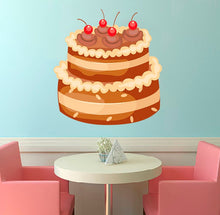 Load image into Gallery viewer, Cherry Cake Wall Decal, Cherry Cake Wall sticker, Cherry Cake wall decor