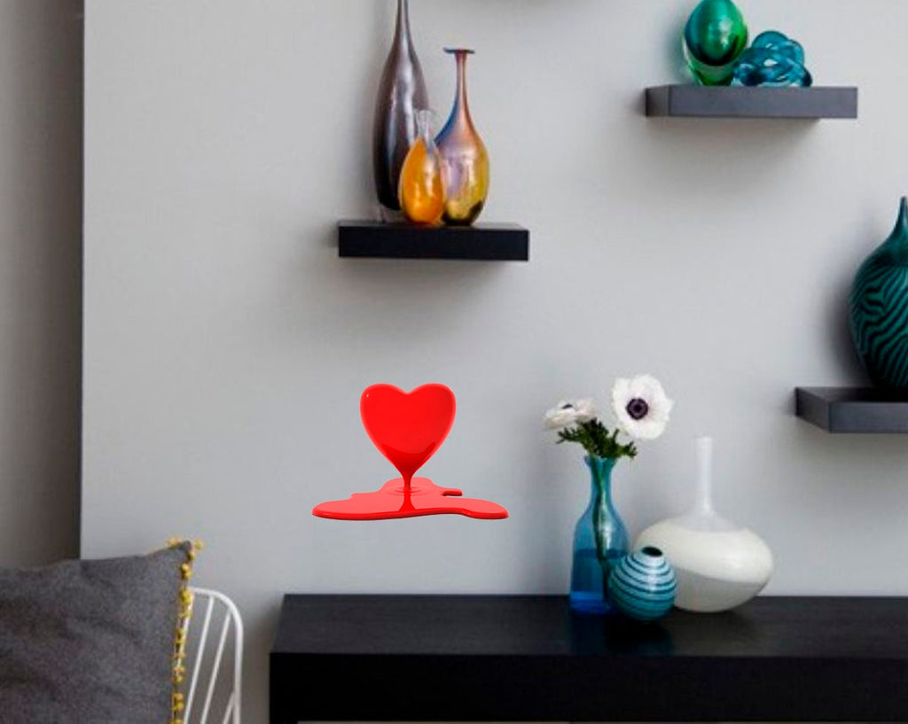 Painted Heart Decal, Painted Heart Sticker, Painted Heart Wall Decor