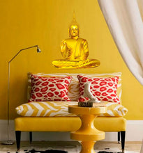 Load image into Gallery viewer, Golden Buddha Sticker, Golden Buddha Wall Decal, Golden Buddha Wall Decor