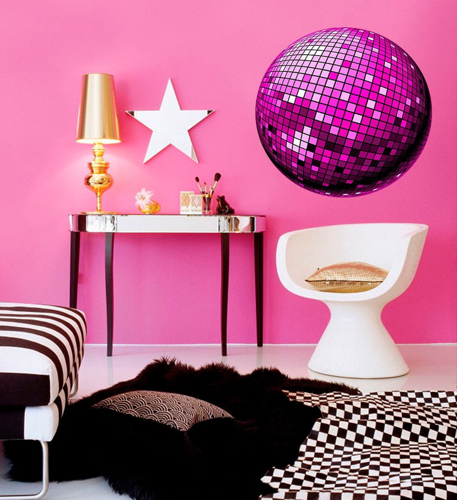 Disco ball Wall Decal, Disco ball Wall sticker, Disco ball wall decor
