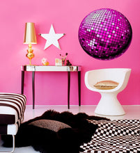 Load image into Gallery viewer, Disco ball Wall Decal, Disco ball Wall sticker, Disco ball wall decor