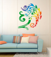 Load image into Gallery viewer, Chameleon Decal, Lizard sticker, Reptiles Wall Art, Rainbow Abstraction Home Décor, Animal Vinyl Wallpapers, Design for Zoo Pet Shop