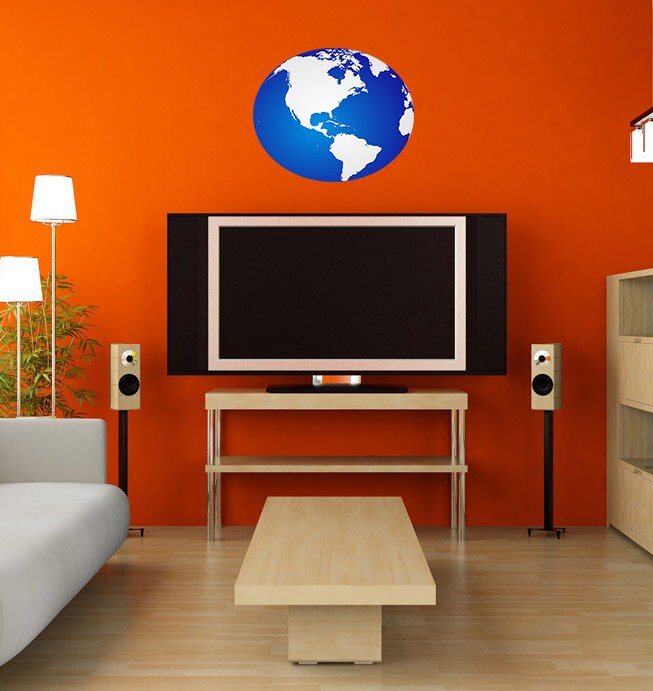 Earth decal, Earth Sticker, Planet Earth