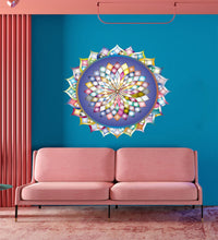Load image into Gallery viewer, Multifaceted Mandala Wall Decal, Multifaceted Mandala Wall sticker, Multifaceted Mandala wall decor