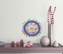 Load image into Gallery viewer, Multifaceted Mandala Wall Decal, Multifaceted Mandala Wall sticker, Multifaceted Mandala wall decor