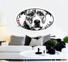 Load image into Gallery viewer, Pitbull Sticker, Pitbull Decal, Love my Pitbull Wall Decor