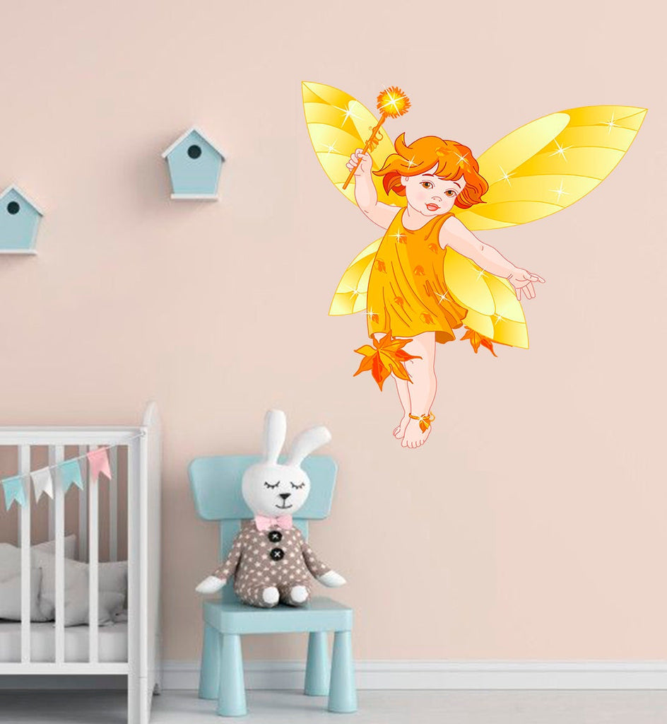 Autumn Angel Decal, Autumn Angel Sticker, Autumn Angel Wall Decor