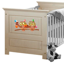 Load image into Gallery viewer, Nursery Owls Decal, Nursery Owls Sticker, Nursery Owls Decor