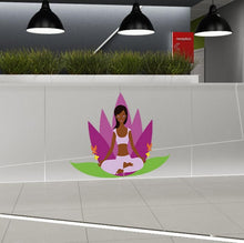 Load image into Gallery viewer, Yoga Meditation Girl Wall Decal, Yoga Meditation Girl Wall sticker, Yoga Meditation Girl wall decor