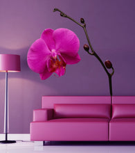 Load image into Gallery viewer, Pink Orchid Decal, Pink Orchid Sticker, Pink Orchid Wall Decal