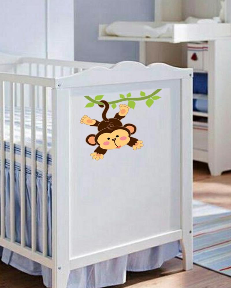 Baby Monkey decal, Baby Monkey Sticker, Monkey Nursery Wall Decal