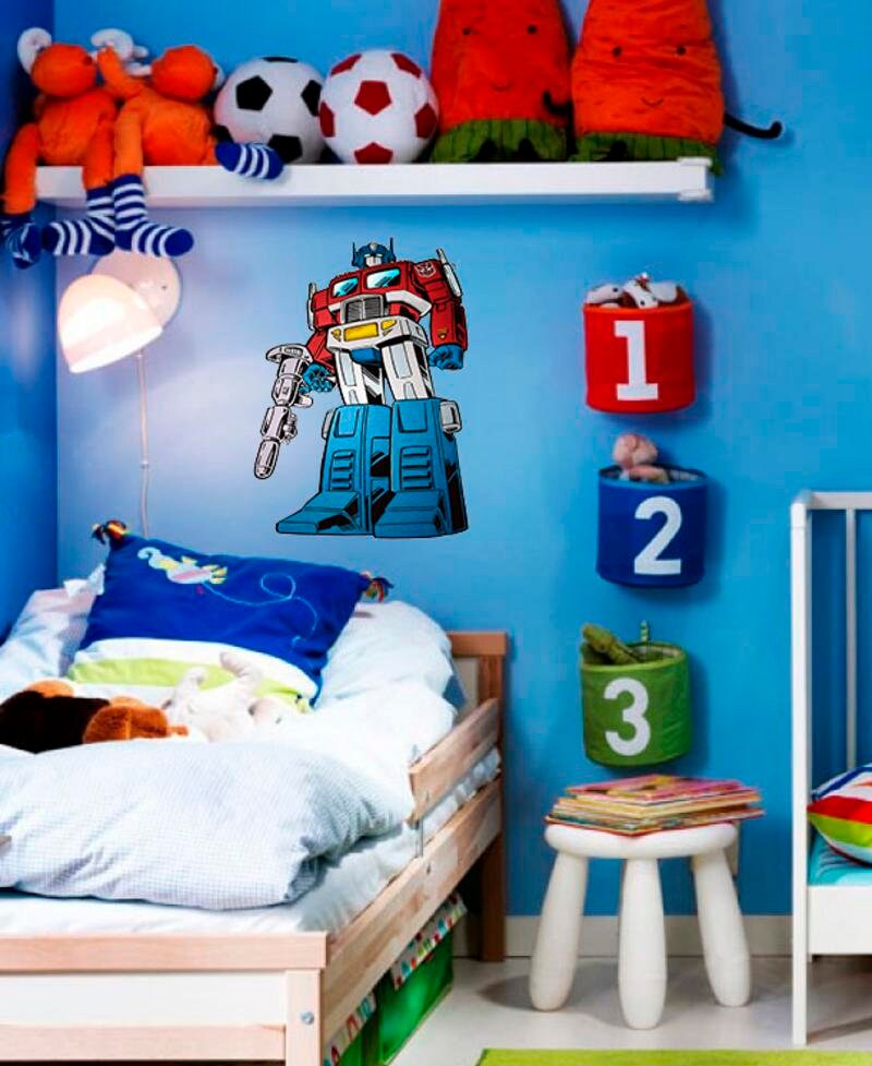 Nursery Transformer Decal, Nursery Transformer Sticker, Nursery Transformer Wall Decor