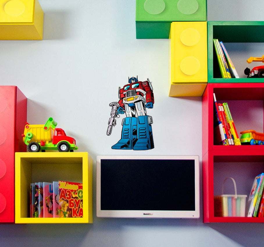 Nursery Transformer Decal, Nursery Transformer Sticker, Nursery Transformer Wall Decor